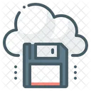 Floppy Disk Save Cloud Icon