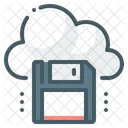 Cloud Floppy Disk  Icon