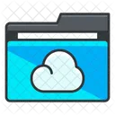 Cloud Folder Collection Icon