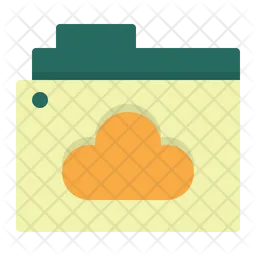 Cloud Folder  Icon