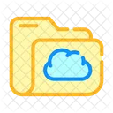 Computer Folder Cloud Icon