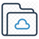 Cloud Folder Archive Icon