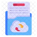 Cloud Data Cloud Folder Folder Sync Icon