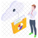 Cloud Storage Cloud Files Cloud Archives Icon
