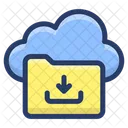 Cloud Folder Download  Icon