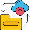 Cloud Folder Cloud Storage Online File Management Icon