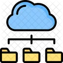 Cloud Folder Management Cloud Data Management Cloud Management Icon