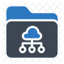 Cloud Folder Networking  Icon