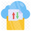 Cloud Folder Transfer Folder Exchange Folder Transmission Icon