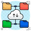 Cloud folder transfer  Icon