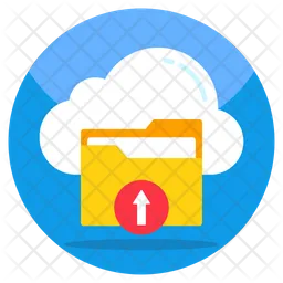 Cloud Folder Upload  Icon