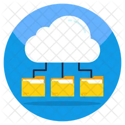 Cloud Folders  Icon
