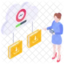Cloud Folders  Icon