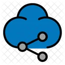 Teilen Verlinken Cloud Symbol