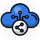 Cloud Freigabe Teilen Netzwerk Symbol