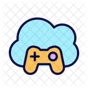 Cloud Data Gaming Icon