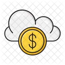 Dollar Wolke Geld Symbol