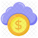 Cloud Geschaft Cloud Geld Cloud Finanzen Symbol