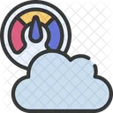 Cloud-Geschwindigkeit  Symbol