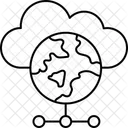 Cloud Globe  Icon
