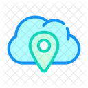 Gps Location Cloud Icon