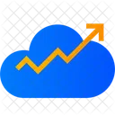 Cloud Growth Cloud Analytics Cloud Graph Icon