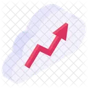 Cloud Growth Cloud Analytics Virtual Analytics Icon