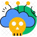 Hacker Cloud Structure Cloud Computing Icon