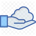 Cloud hand  Icon