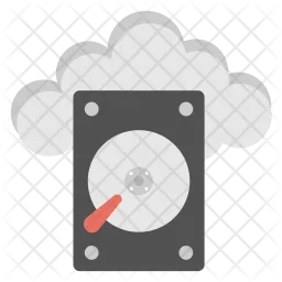 Cloud Hard Disk  Icon