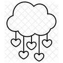 Cloud Heart Drop Love Valentine Icon