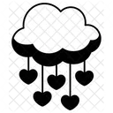 Cloud Heart Drop Love Valentine Icon