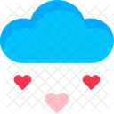 Cloud Heart Rain  Icon