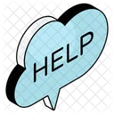 Cloud Help Cloud Question Cloud Query Icon