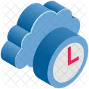 Cloud Computing Clock Icon