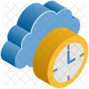 Cloud Computing Clock Icon