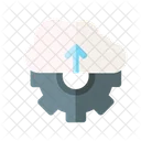 Hochladen in die Cloud  Symbol