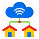 Cloud Home Connection Cloud Server Home Icon
