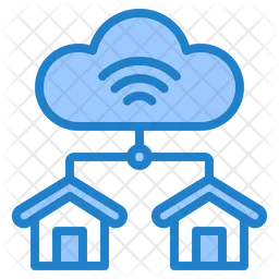 Cloud-Home-Verbindung  Symbol