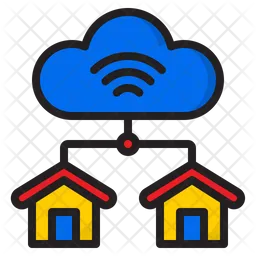 Cloud-Home-Verbindung  Symbol