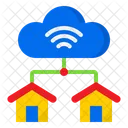 Cloud-Home-Verbindung  Symbol