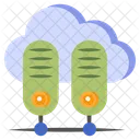 Cloud Hosting Cloud Server Database Icon