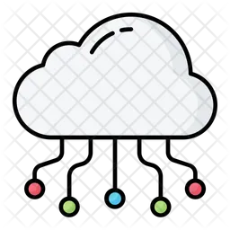 Cloud hosting  Icon