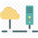 Cloud Computing Server Cloud Hosting Cloud Internet Hosting Icon