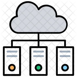 Cloud Hosting  Icon