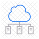 Cloud Server Hosting Icon