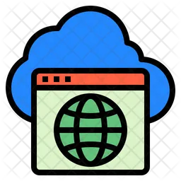 Cloud Hosting  Icon