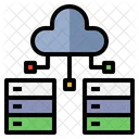 Cloud Hosting Cloud Storage Web Hosting Icon