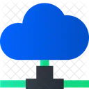 Cloud Hosting Cloud Network Cloud Connection Icon