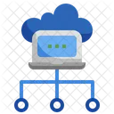 Cloud Hosting Computing Cloud Servers Icon